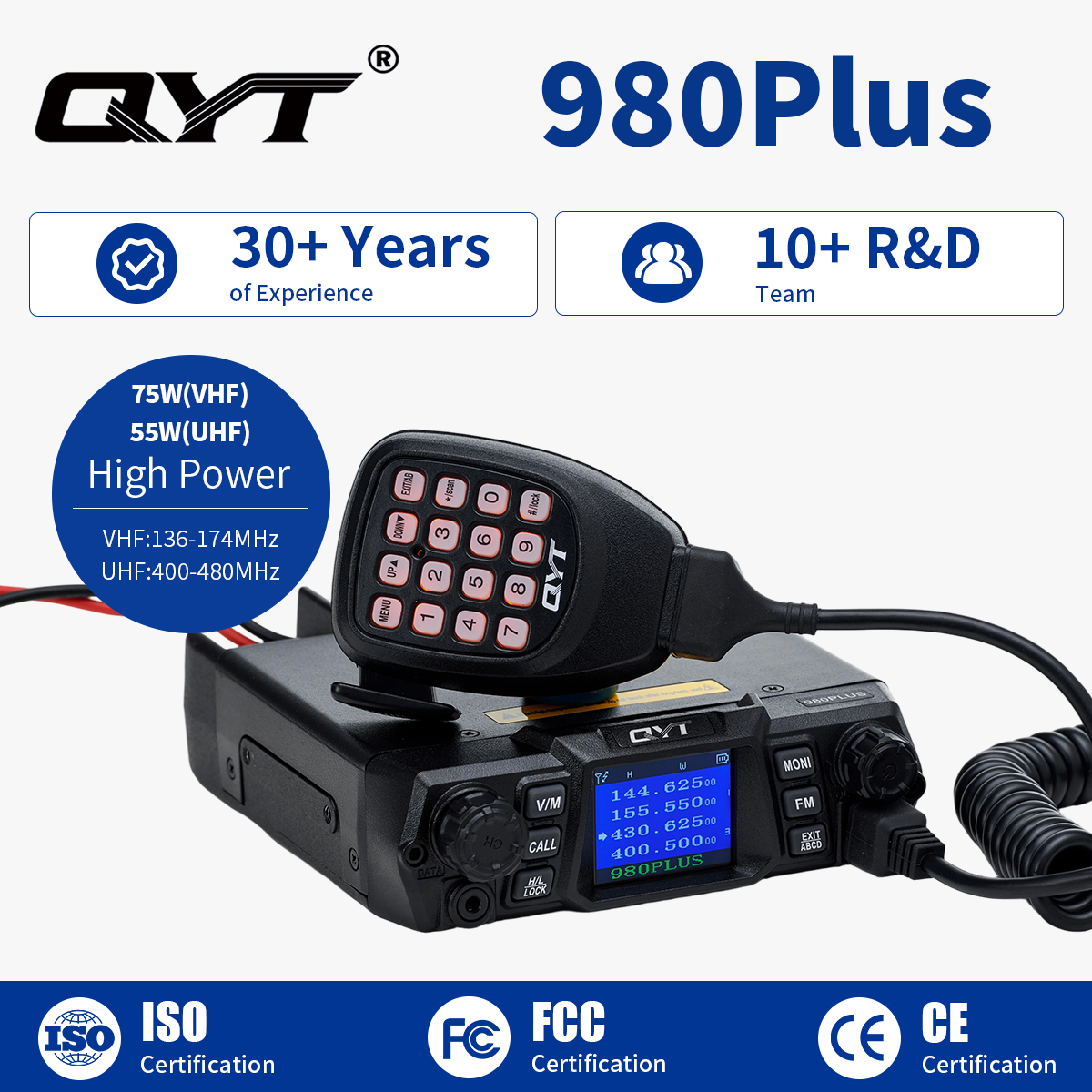 KT-980PLUS Walkie Talkie
