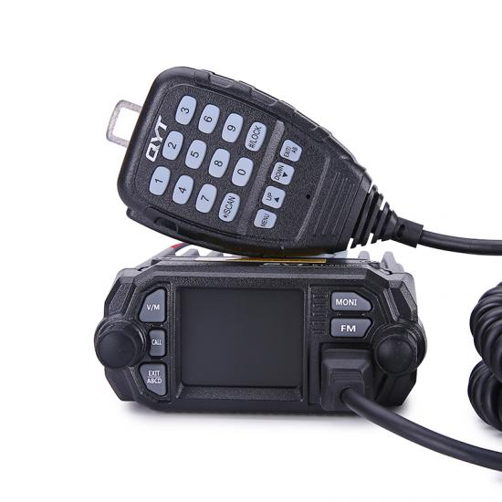 Speaker Version 1 QYT KT-8900D 25W/20W UHF/VHF Two-Way Radios Dual Band Car Radios Quad-Standy Walkie Talkie with Mini Color Screen China OEM USB Programming Wire 