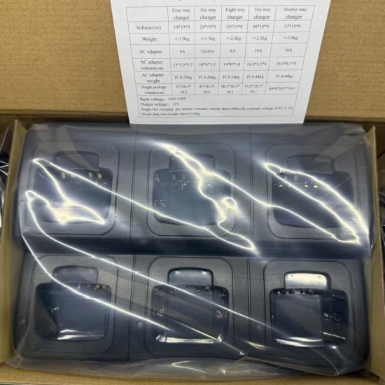 Replacement slot type 6 way intelligent GP3688 charger